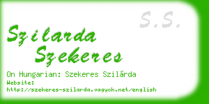 szilarda szekeres business card